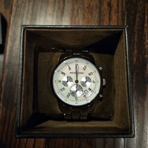 Michael Kors Silver Chronograph Watch. Needs Battery.
